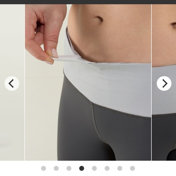 Lululemon-Race with Grace Crops-Soot Light-Sz 8-NW - Picture 6 of 13